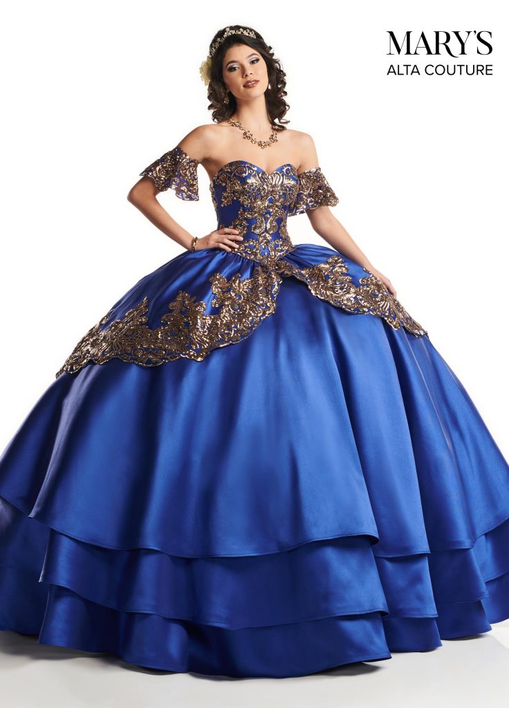 Quinceanera Couture Dresses In Royal/Gold, Emerald Green/Gold, Or ...