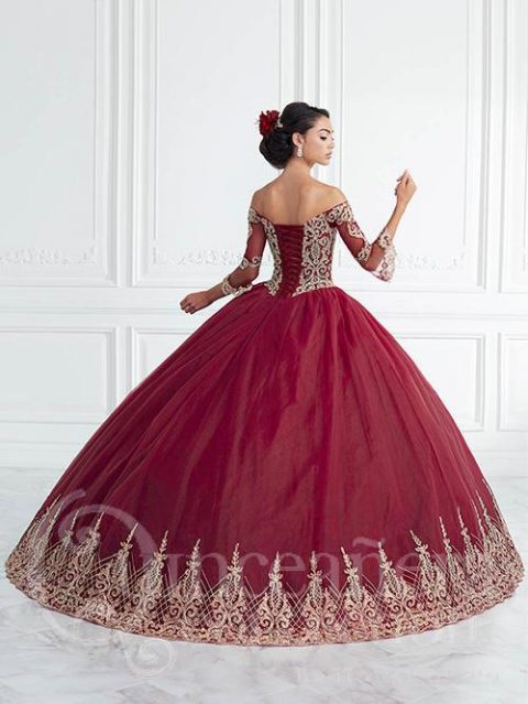 Bell Sleeve Off Shoulder Quinceanera Dress Toledoz Boutique 7504